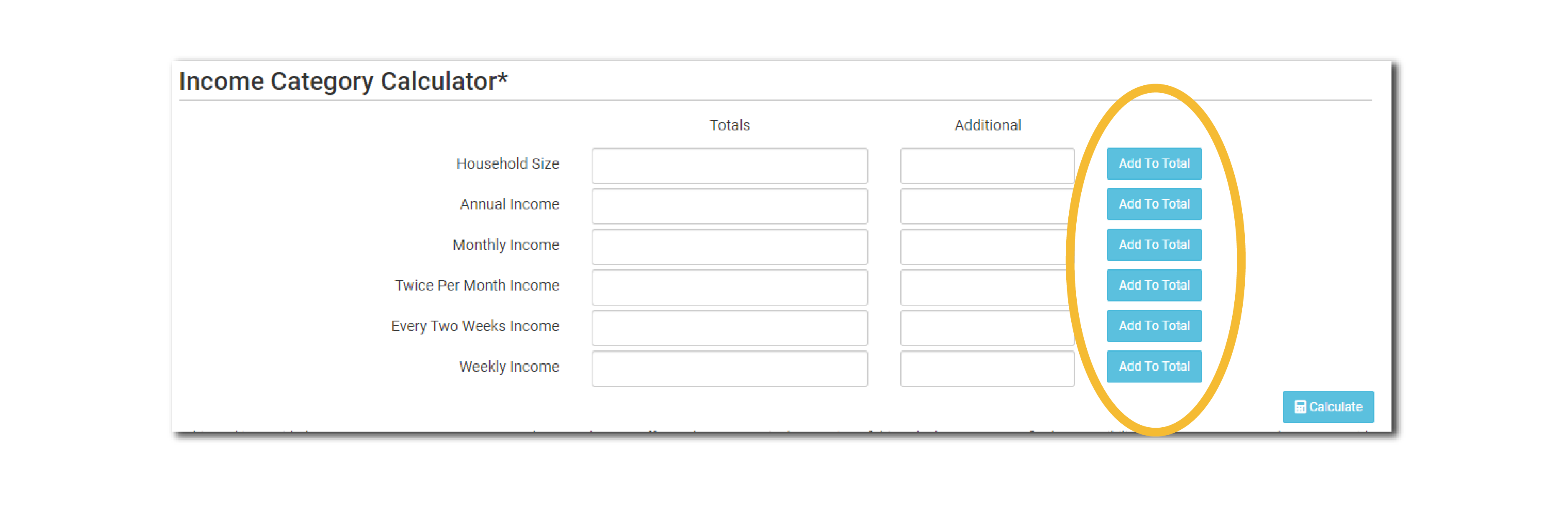 Multiple Household Income Calculator