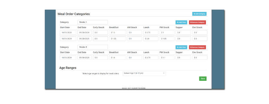 Meal Order Expense Tracking