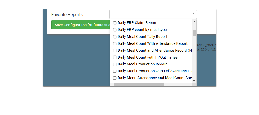 Favorite Reports Bulk