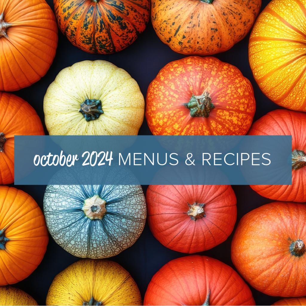 My Food Program October 2024 Menus & Recipes