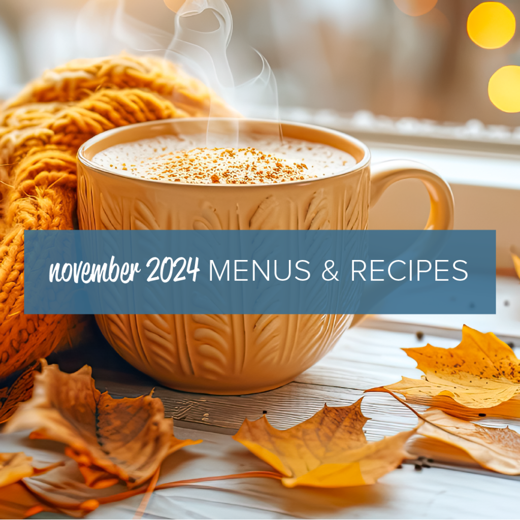 My Food Program November 2024 Menus & Recipes